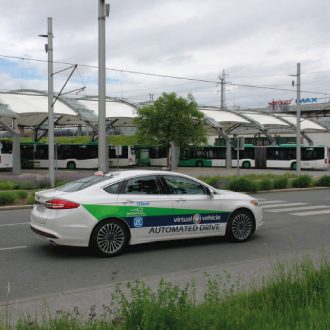 automatisiertes Fahrzeug in Graz